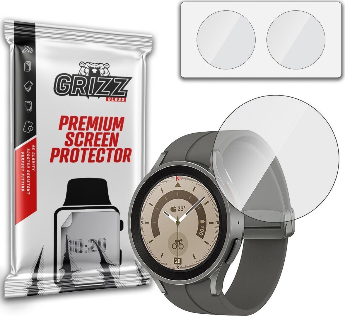 GrizzGlass Szkło hybrydowe Grizz Samsung Galaxy Watch 5 Pro