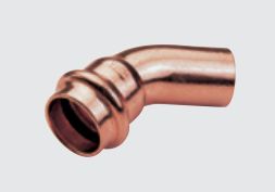 Conex Łuk jednokielichowy 45° mm z serii B Press miedziane 22mm (P504002200000)