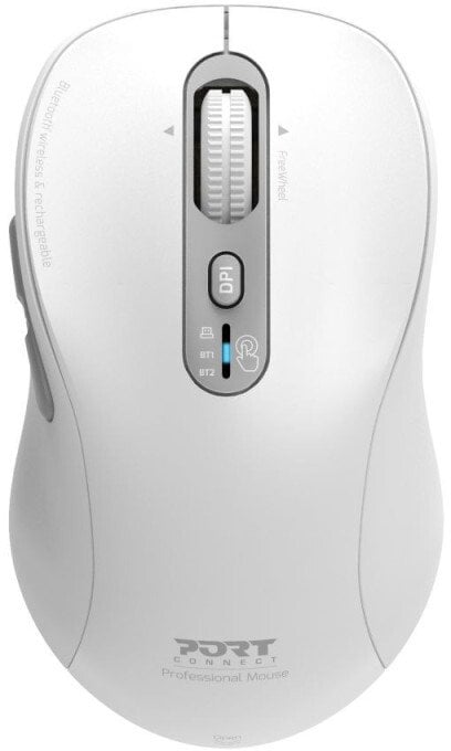 Port MOUSE RECHARGEABLE BLUETOOTH PRO USB-C & USB-A White