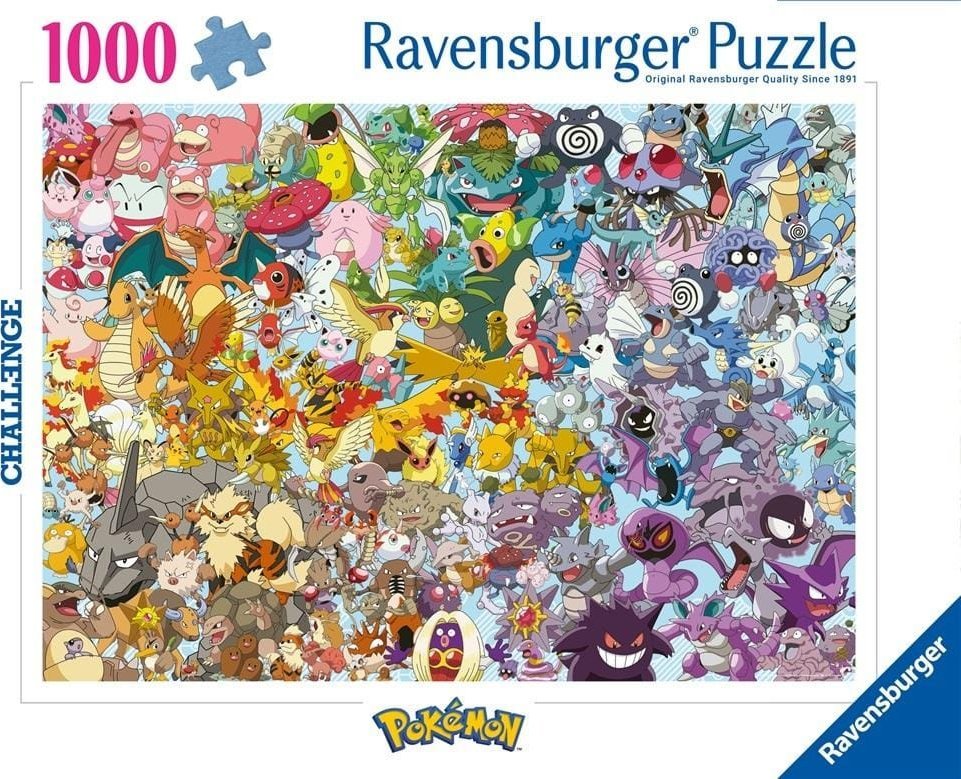Ravensburger Puzzle Pokemon Challange 1000 elementów