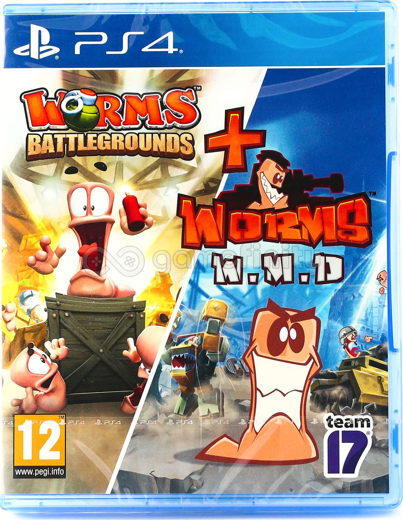 Worms Battlegrounds + Worms W.M.D PS4