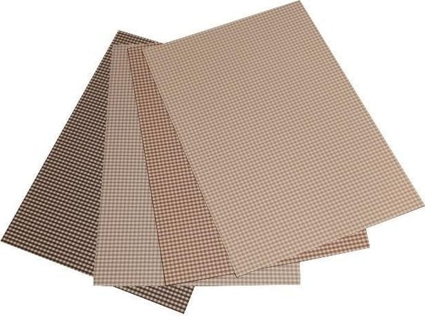 Karton obustronny kratka 300g 24x34cm 4 ark MIX