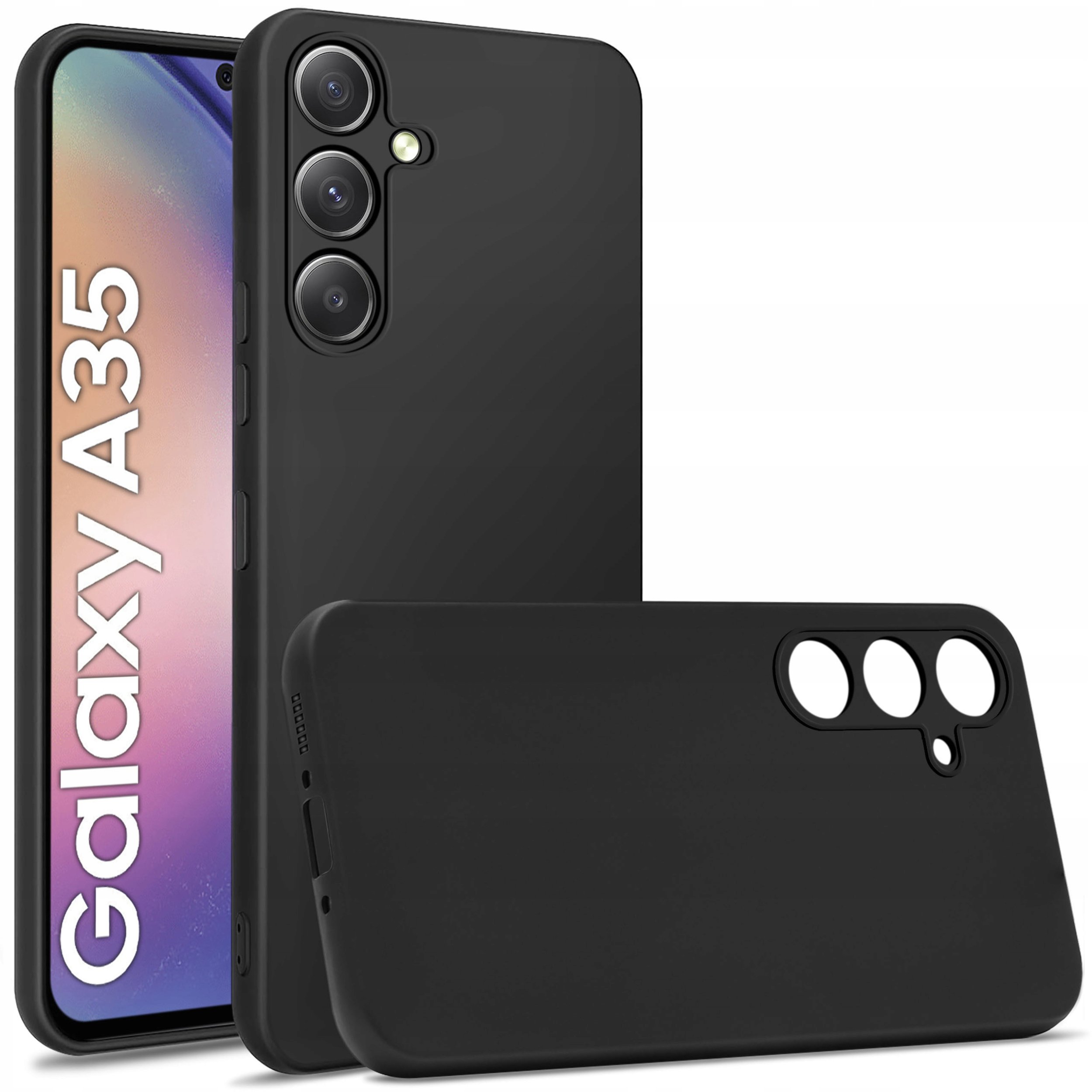 Etui do Samsung Galaxy A35 | A35 5G CASE SOFT MATT PLECKI + SZKŁO 9H