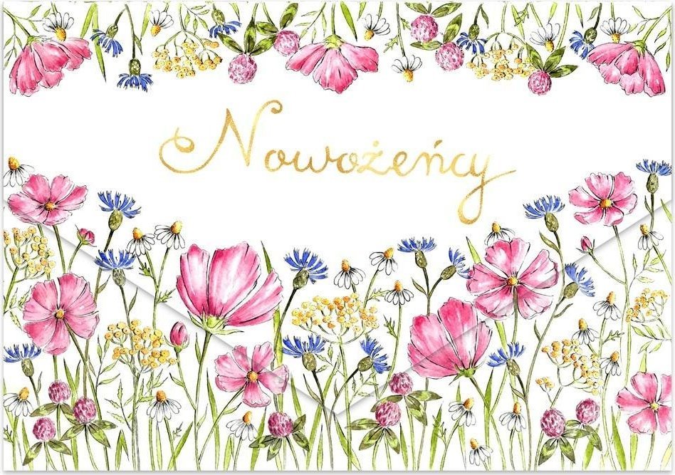 HENRY Karnet A5 ślub polne kwiaty