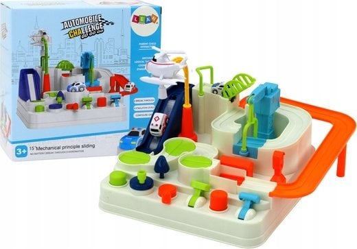 LeanToys Tor Przeszkód Interaktywny Parking Dla Dzieci Autka