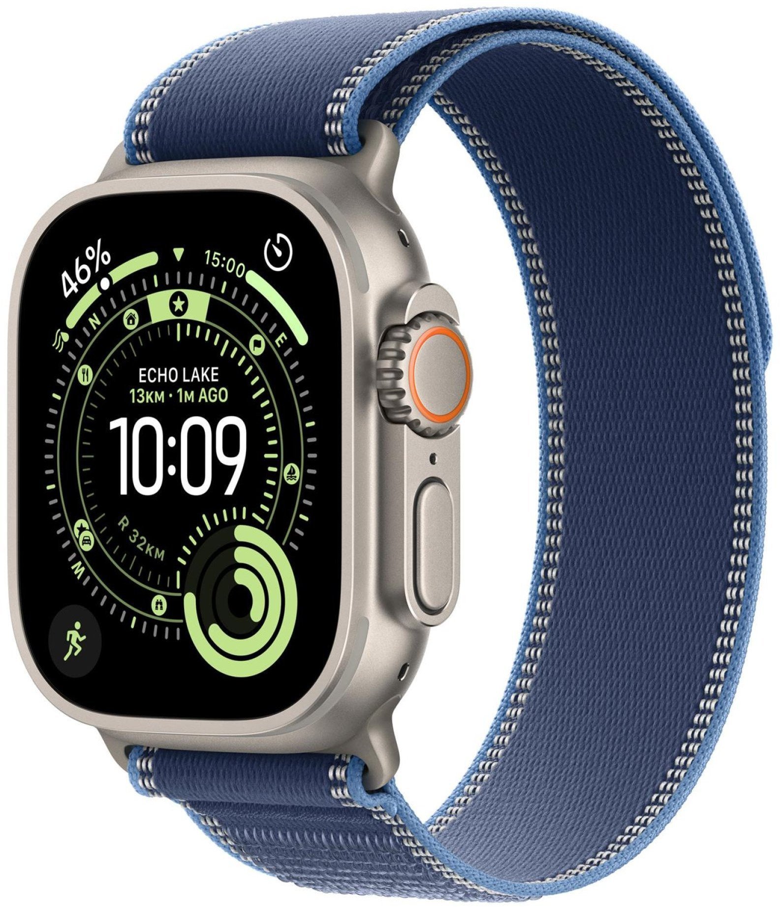 Smartwatch Apple Watch Ultra 3 GPS + Cellular 49mm Titanium / Trail Loop M/L Niebieski (MEWU4ET/A)