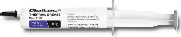 Pasta termoprzewodząca Qoltec White 30g (51633)