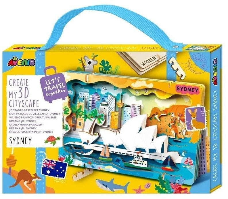 Stwórz pejzaż miejski Sydney - puzzle drewniane 3D