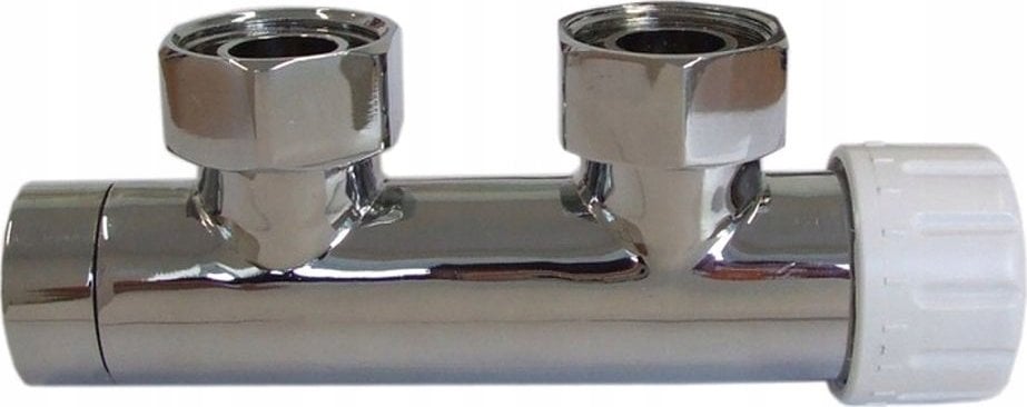 Duplex Zawór zintegrowany DUO-PLEX 50mm Schlosser - chrom, lewy