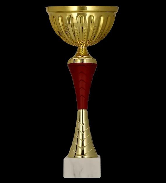 Victoria Sport Puchar metalowy złoto - burgundowy