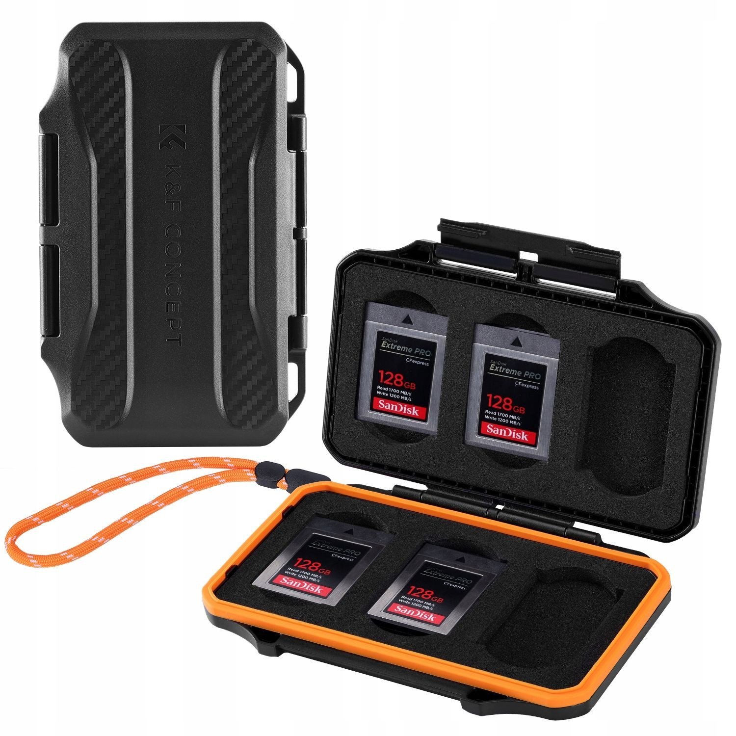 Futerał Hard Case Etui Pudełko Na Karty Pamięci 6x Xqd / Cf Cfexpress Typu B / Kf31.108