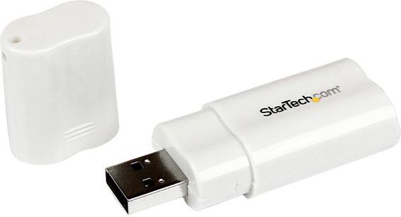 Adapter USB StarTech USB - Jack 3.5mm Biały (ICUSBAUDIO)