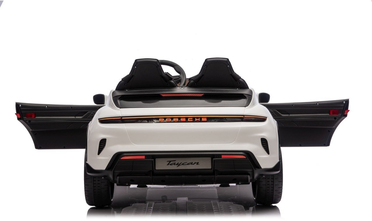 Porsche Taycan Turbo S Biały 24V Autko na Akumulator 2x90W z Pilotem EDUKAMP