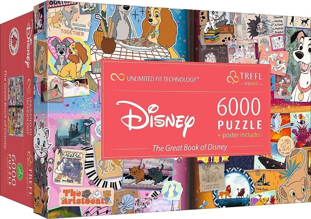 Trefl Puzzle Prime Disney he Great Book of Disney 6000 elementów (81037)