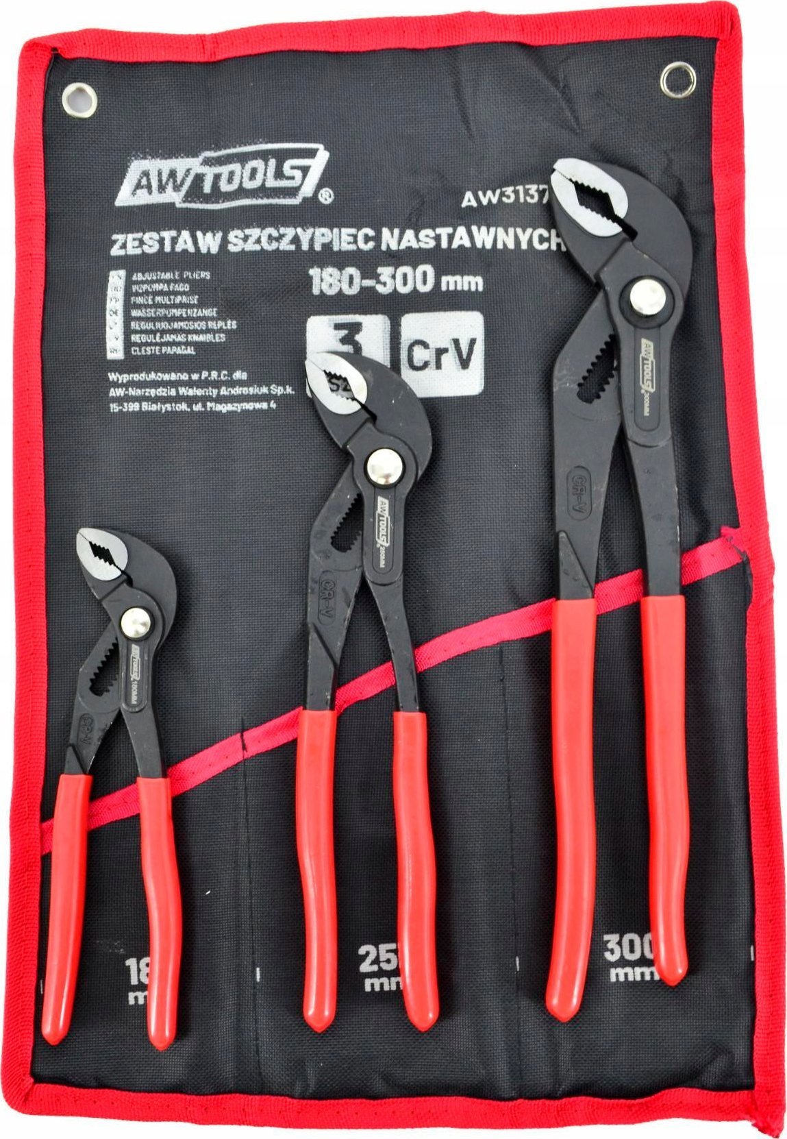 AWTOOLS ZESTAW SZCZYPIEC NASTAWNYCH 3szt. (7/10/12")