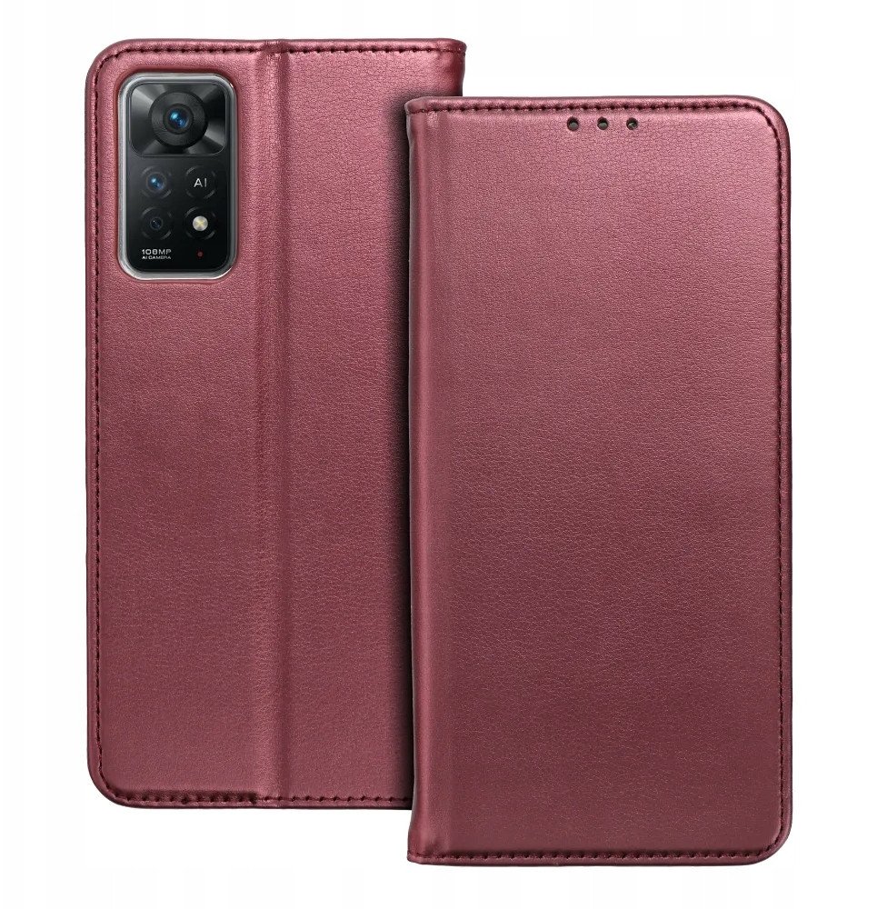 Kabura SMART MAGNETO do MOTOROLA G75 burgundowy