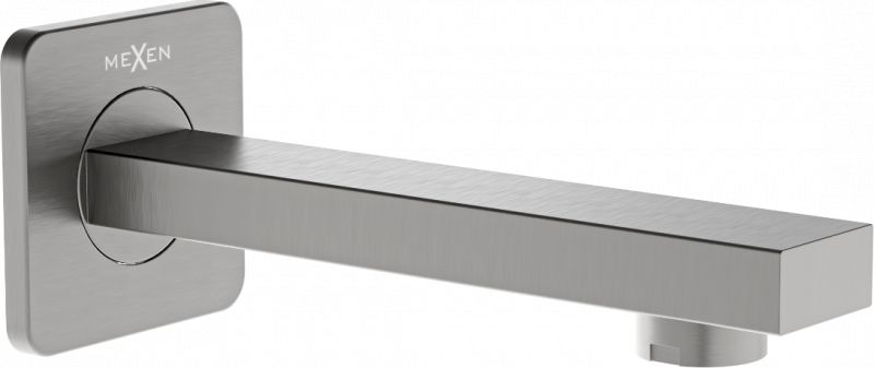 Wylewka Mexen Mexen Cube wylewka wannowa ścienna grafit - 79370-66