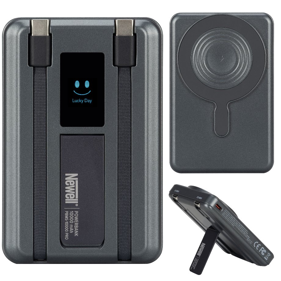 NEWELL NL4894 Power Bank 10000 mAh 2x USB-C MagSafe szary