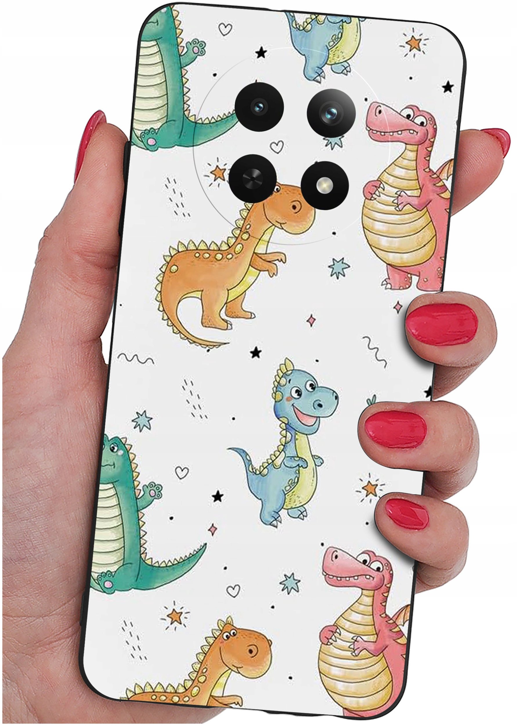 Etui do Realme 12 5G | 12x 5G WZORY |SILIKONOWE MATT CASE + SZKŁO 9H