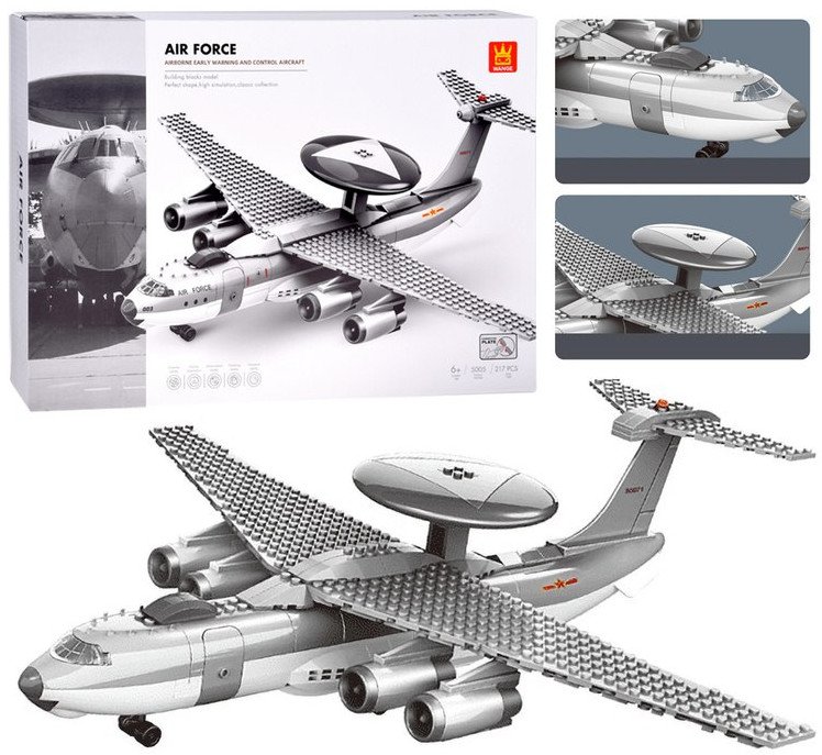 Klocki techniczne Samolot wczesnego ostrzegania i kontroli 217ele ZA5746 EDUKAMP