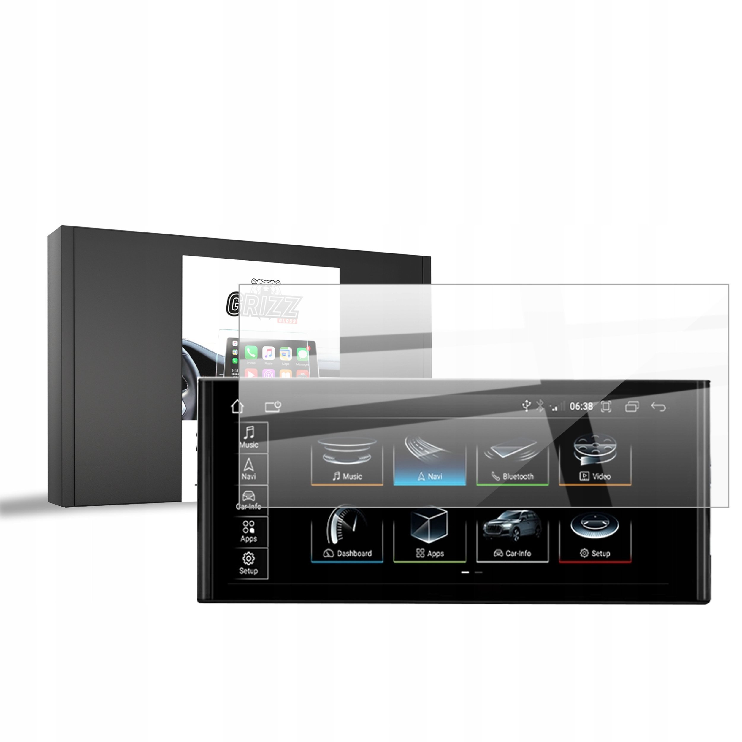 Folia ceramiczna GrizzGlass CarDisplay Protection do Android Audi A7 C7 12,3" 2012-2018