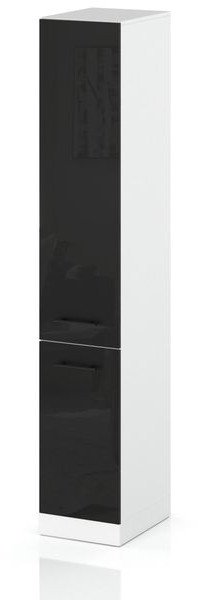 Słupek Kuchenny Stojący 30cm Szafka Cargo S30 Spremium Czarny Połysk