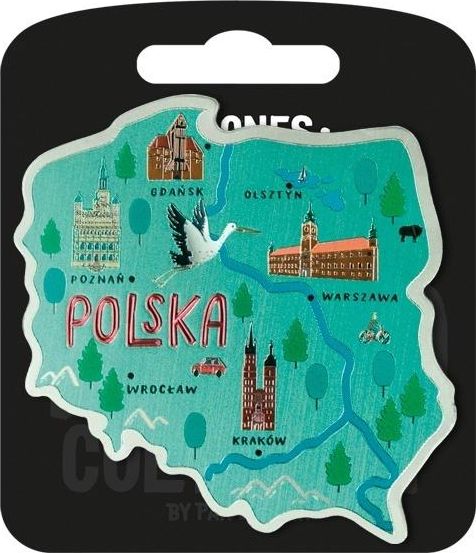 Pan Dragon Magnes Polska zielona - i love poland A