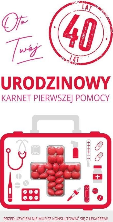 Karnet urodziny 40