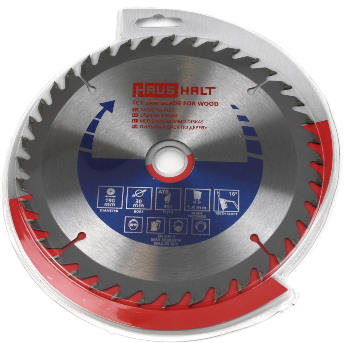 CIRCULAR SAW BLADE WOOD 190X30X40
