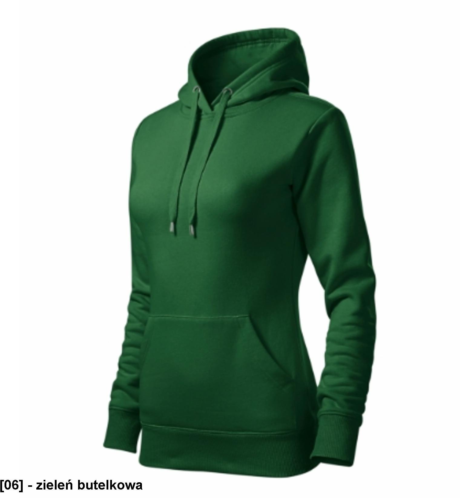 Cape Free - ADLER - Cape Free - Bluza damska, 320 g/m2, 65 % bawełna, 35 % poliester - zieleń butelkowa M