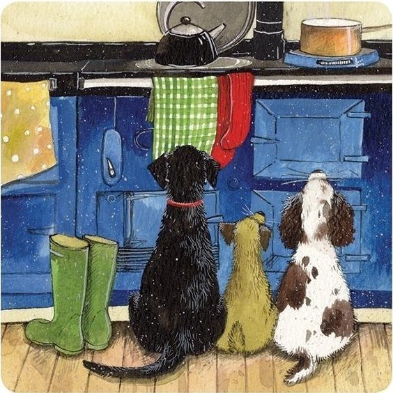 Podkładka pod kubek C125 Psy w kuchni