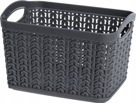 Galicja Koszyk szary rattanowy 10,8 x 16,5 x 12,2 cm uniwersalny