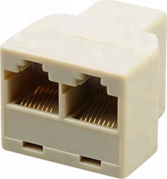 Aptel RJ5A ROZGAŁĘZIACZ Z 1 NA 2 GNIAZDA RJ45 8P8C