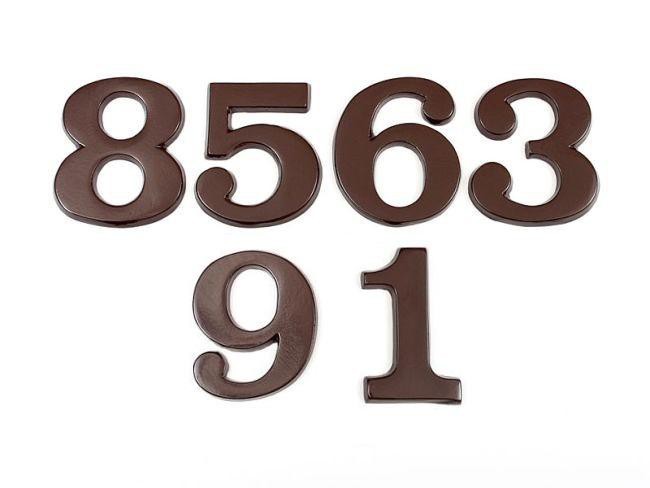 Cyfra 6 z tworzywa czarna 200mm