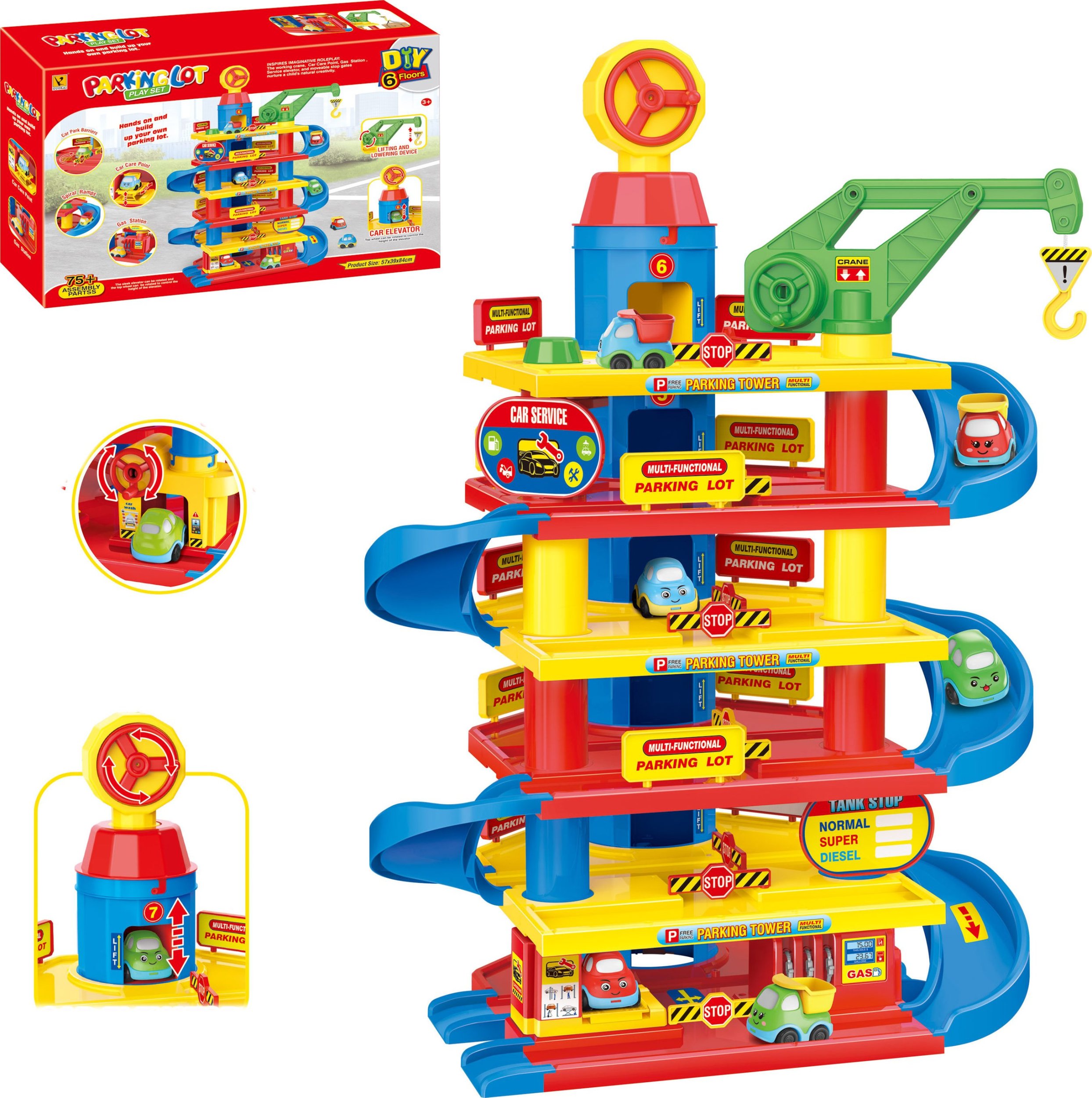 Coil Coil duŻy garaŻ parking z autkami city 6 piĘter