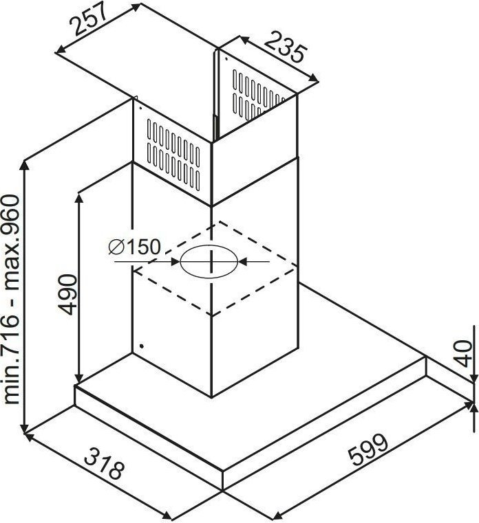 Okap Globalo Okap kuchenny GLOBALO AVENTELIO 60.1 H2H BLACK Użyj kodu 9GLB24 i płać mniej
