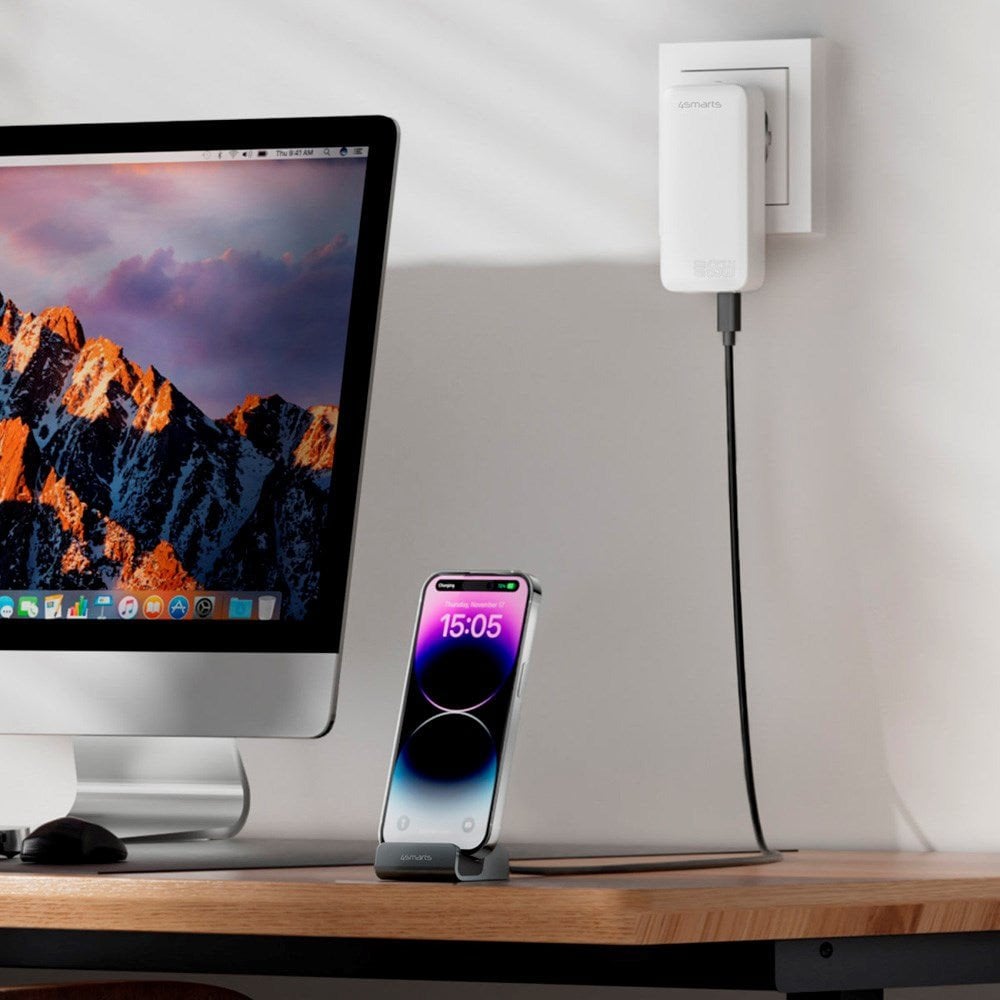 4smarts Ladestation VoltDock USB-C 60W, grau
