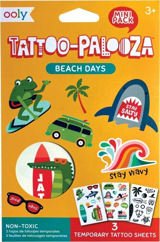 Teka Tatuaże zmywalne mini Tattoo Palooza - Plaża