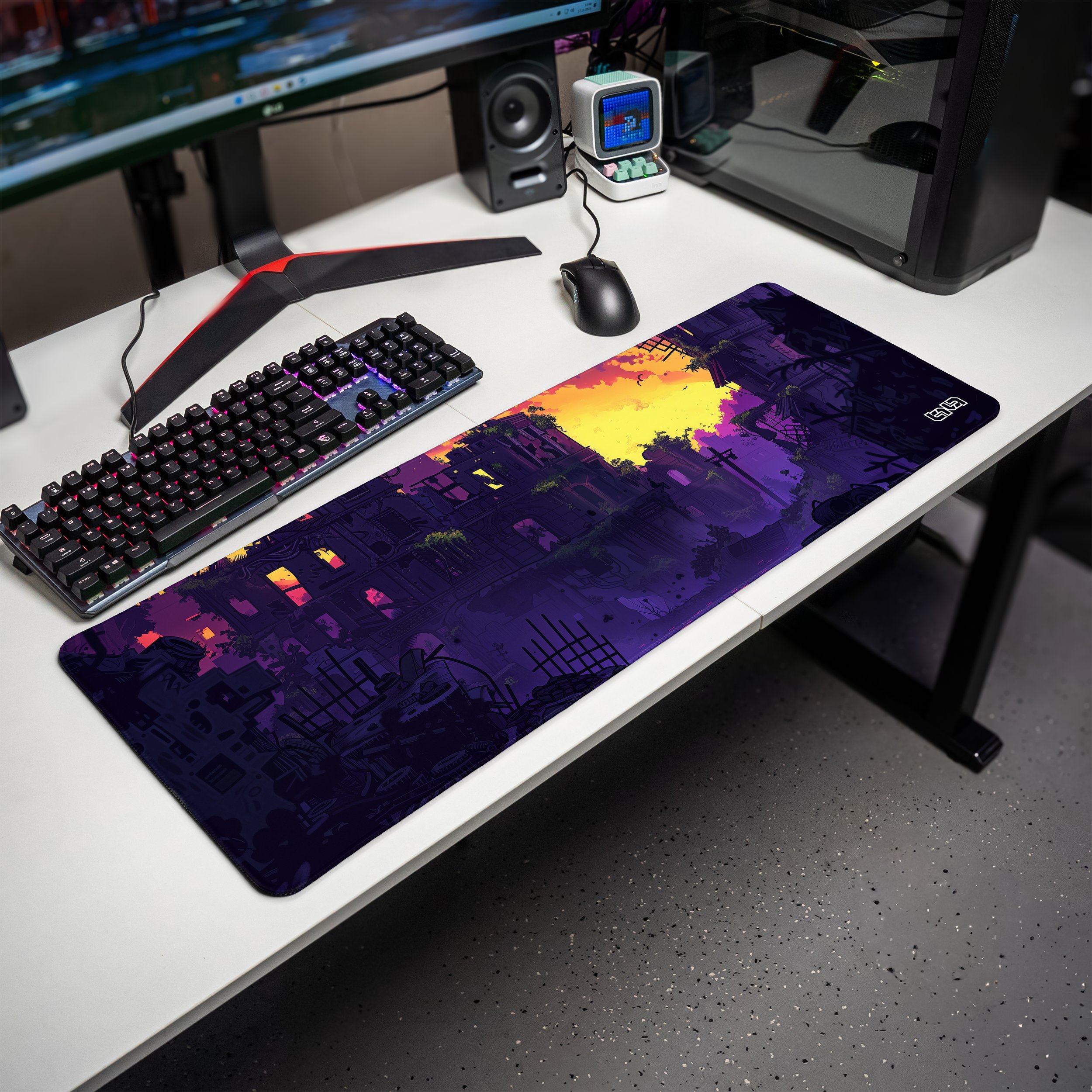 Podkładka Tilt PODKŁADKA GAMINGOWA Purple Dawn 80x30 TILT Gamingowa Wodoodporna XXL