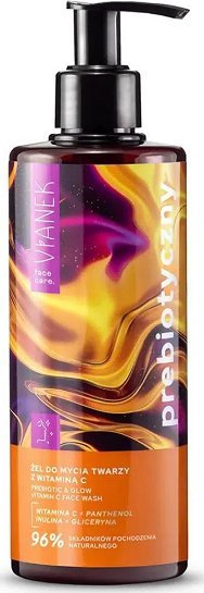 Sylveco Vianek Żel do mycia twarzy prebiotyczny z witaminą C, 300 ml