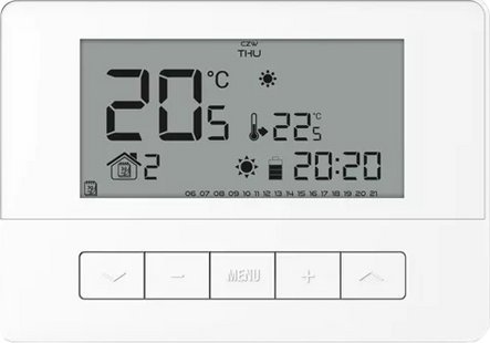 Tech Regulator pokojowy przewodowy T-4.1, biały STT-4.1WH