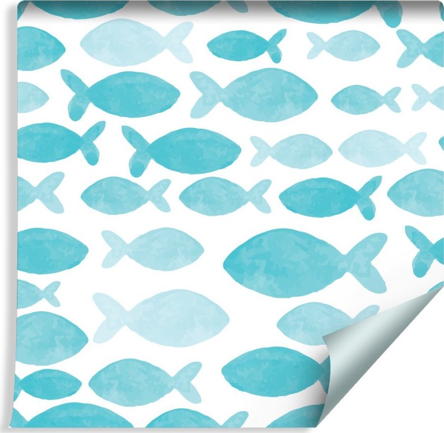 Muralo Tapeta Dla Dzieci - Rybki Akwarela