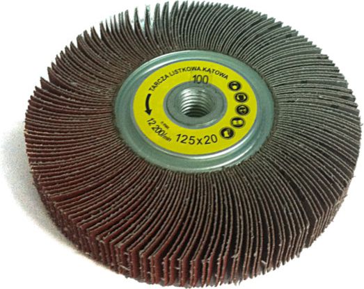 Glob Ściernica listkowa kątowa 125 x 20mm M14 P60 (GLOB-SLK-P060-12520-M14)