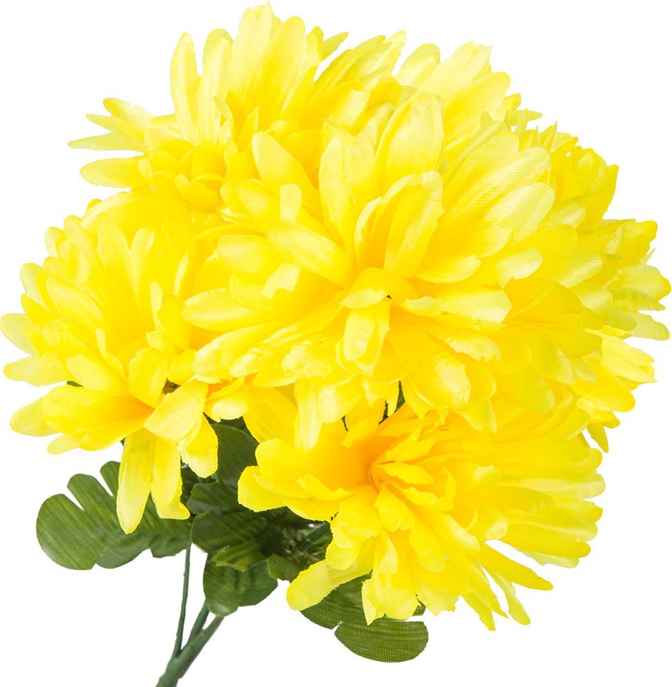 KWIATY sztuczne CHRYZANTEMY na stroik GAŁĄZKA ozdoba PALMA do wazonu BUKIET