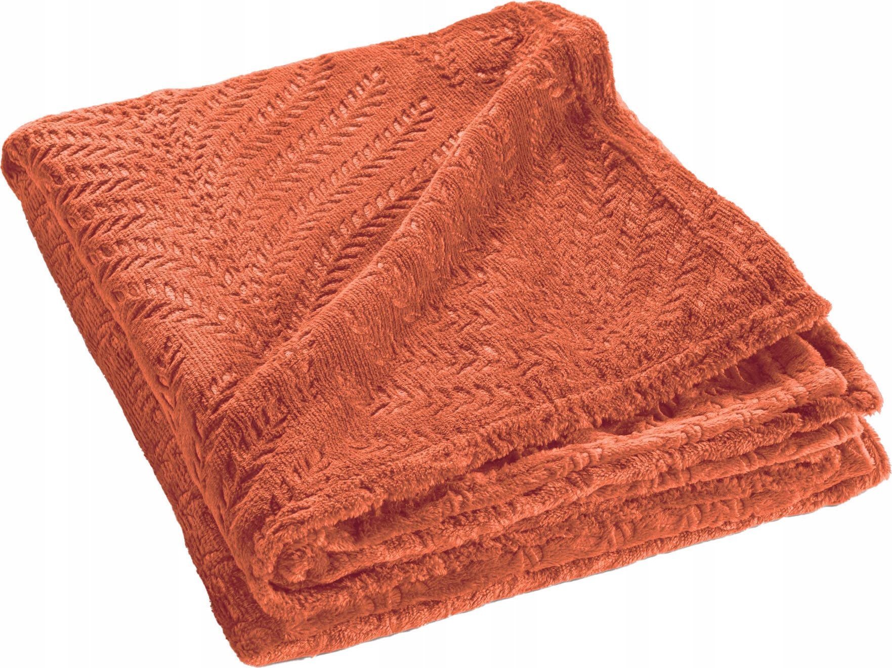 Douceur d`Interieur Flanelowa narzuta na sofę, NELIA, 125 x 150 cm