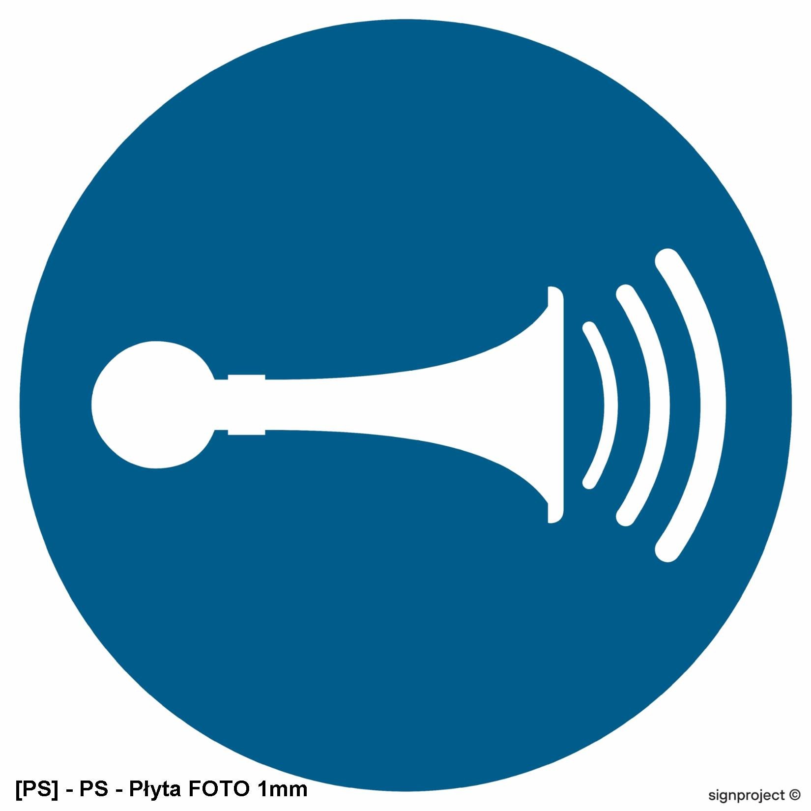 GJ029 - Nakaz używania sygnału dźwiękowego 500x500