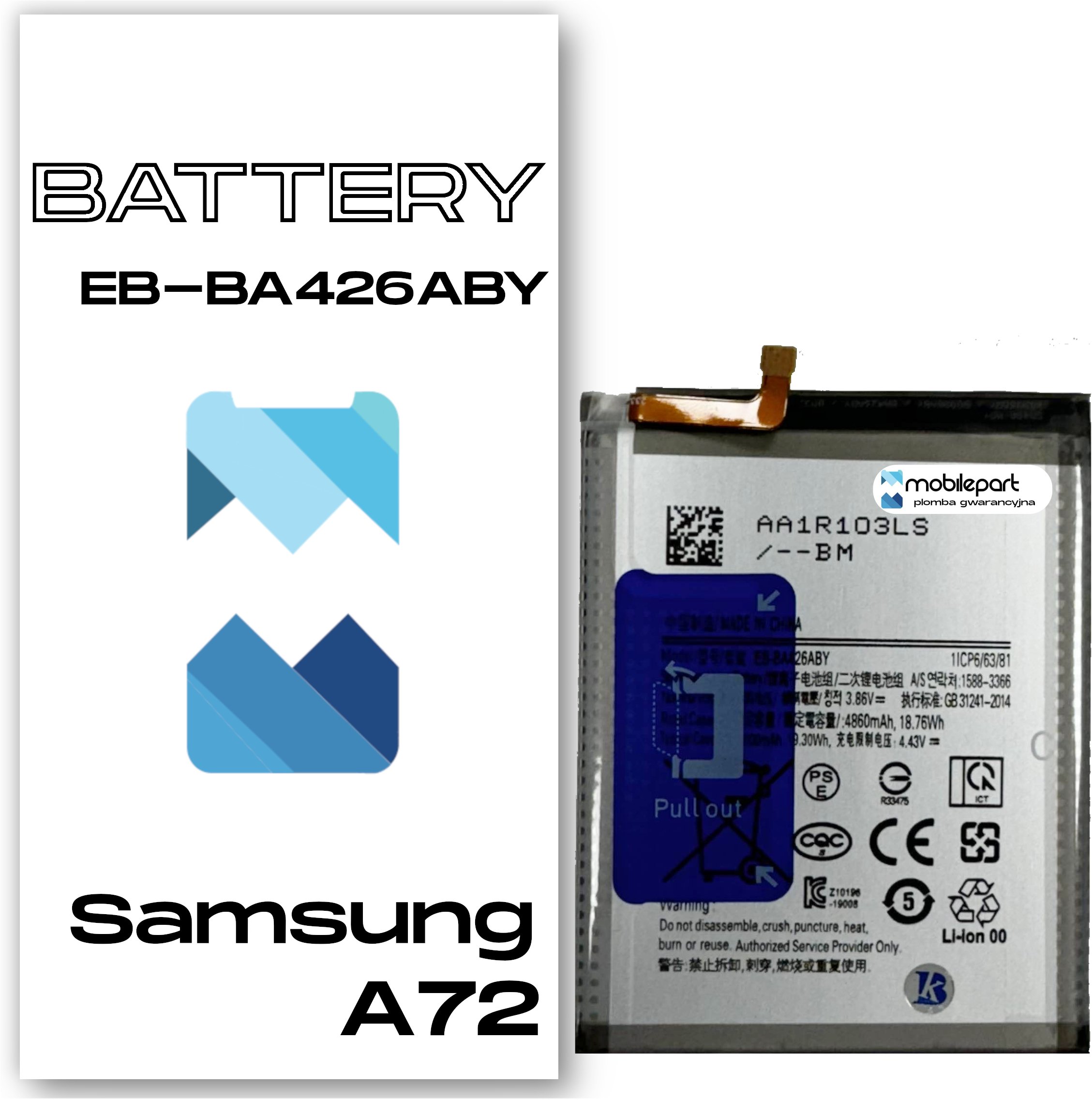 Bateria do Samsung A72 Świeżej Produkcji Nowy Akumulator EB-BA426ABY
