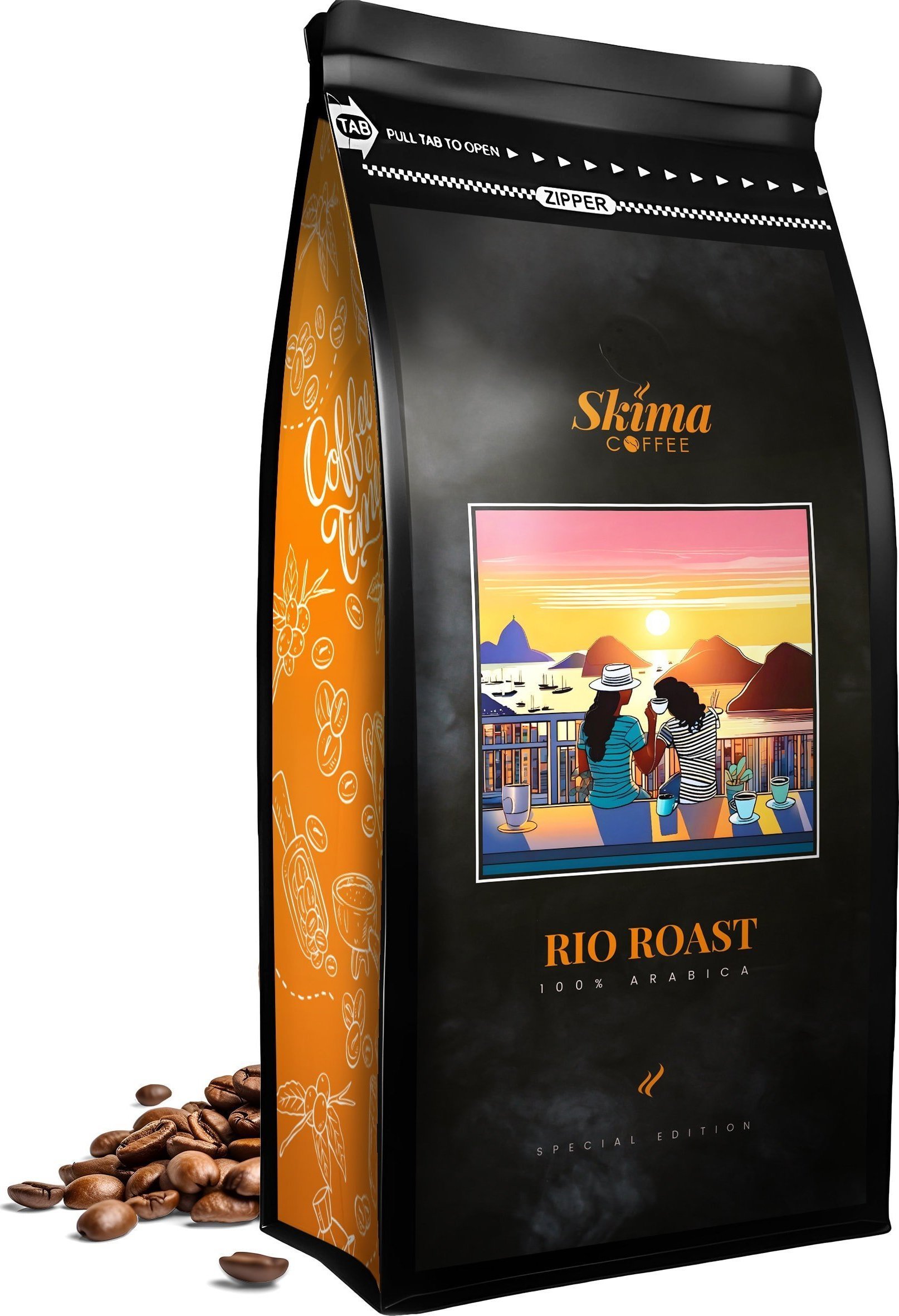 Kawa ziarnista 1kg RIO ROAST 100% ARABICA (SPECIAL EDITION) do ekspresu + GRATIS