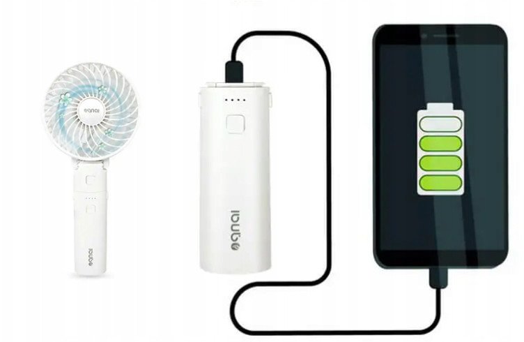 Wentylator przenośny + POWERBANK