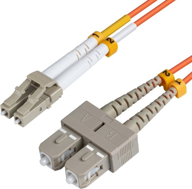 MicroConnect Microconnect 2m LC-SC UPC LSZH kabel optyczny OM2 Pomarańczowy